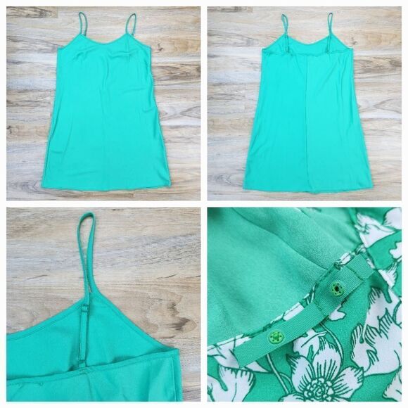 🔸️Nanette Lapore Green Lyst Floral Print Pintuck Sleeveless Dress Size 10 - Picture 10 of 14